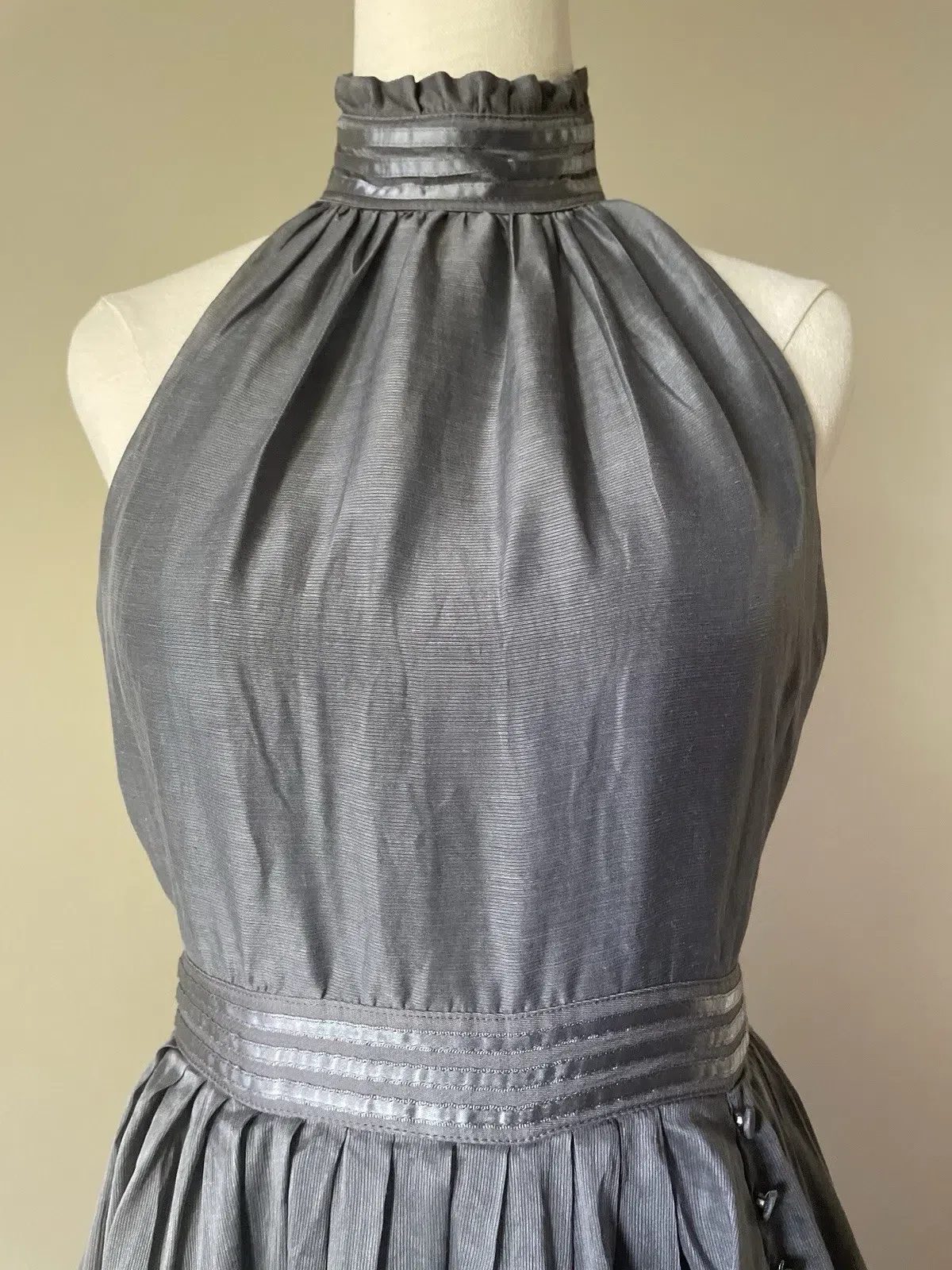 🩶 AJE Sienna Halter Maxi Dress – Silver Grey – Size 8 (AU) 🩶 - Image 4