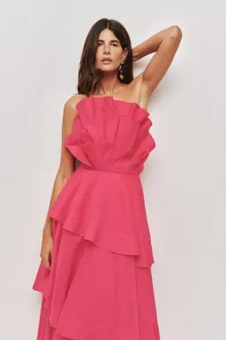 💕 AJE Selestia Gown – Magenta Pink Maxi Dress – Size 10 (AU) 💕 for rent on The Volte - image 5