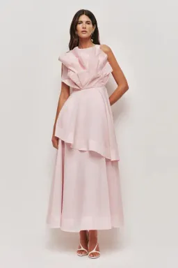 🌸 AJE Selestia Midi Dress - Size 10 AU - Ash Pink - Sleeveless Formal Outfit 🌸 for rent on The Volte - image 2