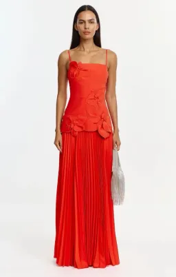 Acler Avision Maxi Dress in Chilli Size 10 for rent on The Volte - image 1