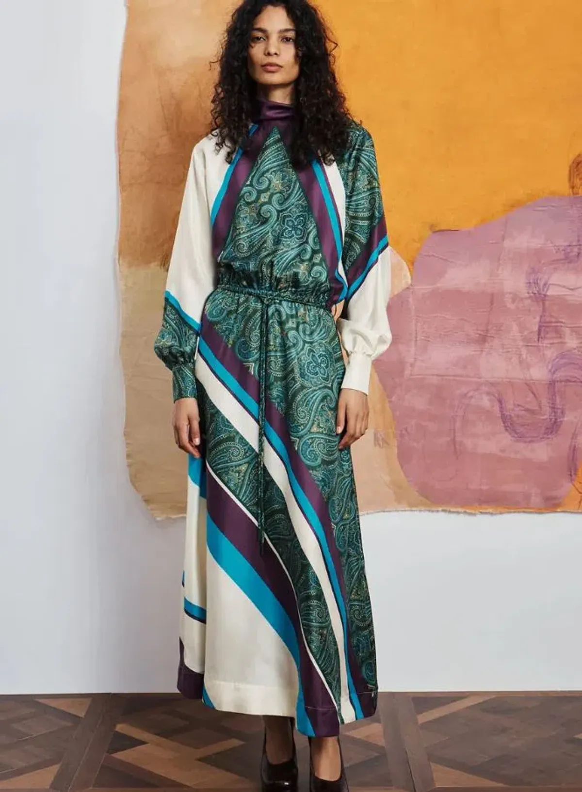 Alemais Joni Silk Midi Dress Size 10 - Image 1