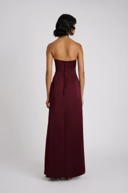 Eliya Deanna gown wine size 8 for rent on The Volte - image 2