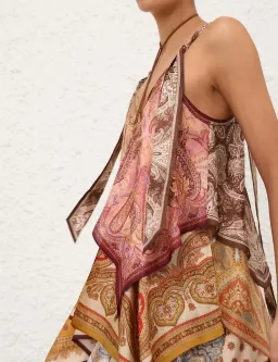 Zimmermann Sundance Scarf Midi Dress - size 1 for rent on The Volte - image 4