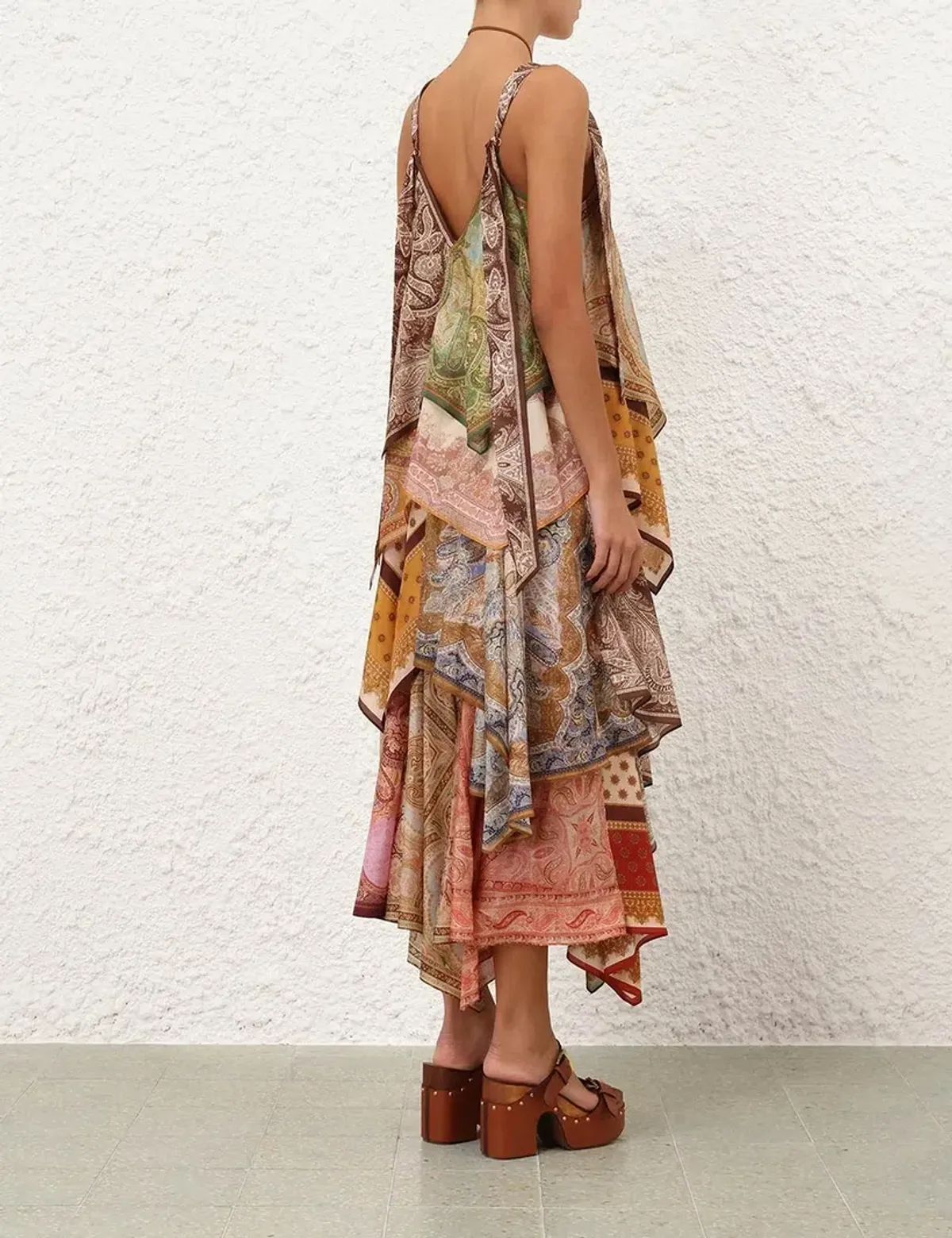 Zimmermann Sundance Scarf Midi Dress - size 1 - Image 3