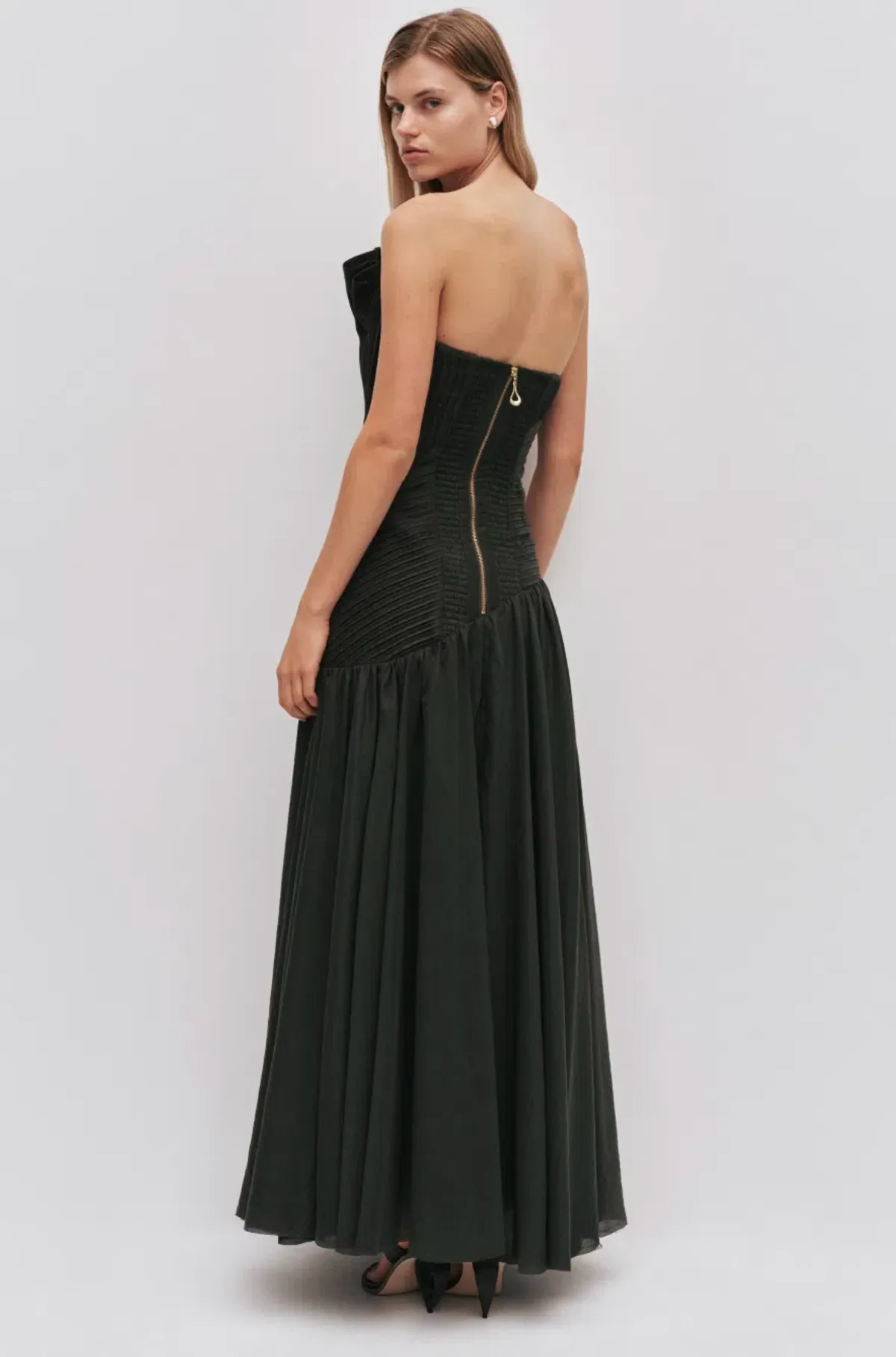 Aje Aquiline Gown in Hunter Green - Image 2
