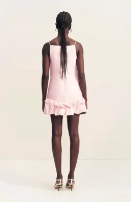 Shona Joy Otis Bubble Hem Mini Dress in Fairyfloss  for rent on The Volte - image 2