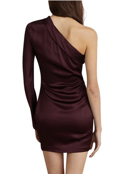 Bec & Bridge Caroline Mini Dress burgundy size 6 for rent on The Volte - image 3