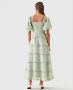 The Fated Bello Midi Dress Green Size 18 for rent on The Volte - image 3