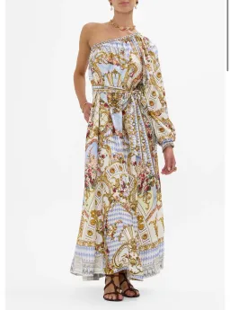 One Shoulder Dress With Blouson Sleeve -Throne Games Size 18 for rent on The Volte - image 1
