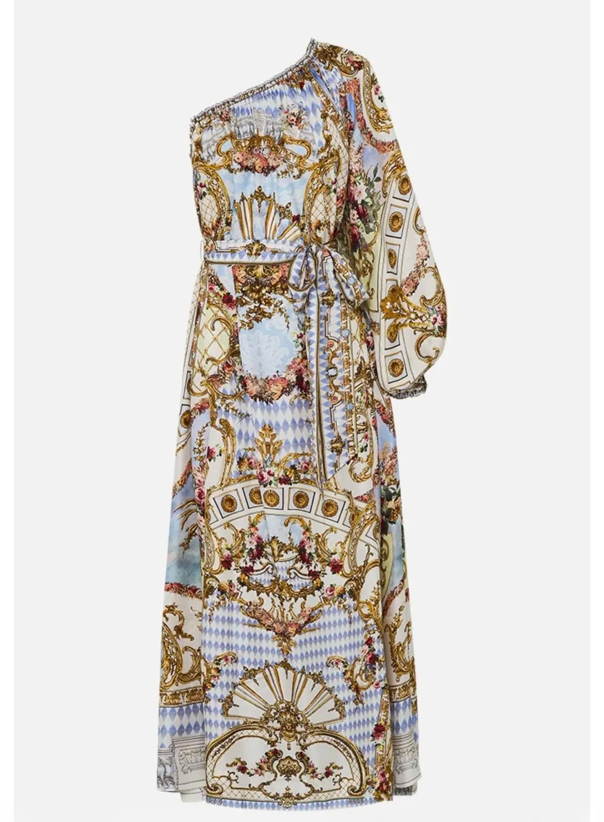 One Shoulder Dress With Blouson Sleeve -Throne Games Size 18 - Image 3