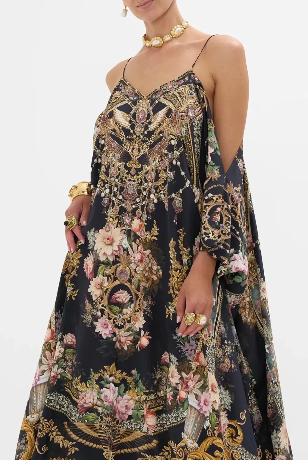 SHOESTRING STRAP KAFTAN - DYNASTY DAZE One Size - Image 2