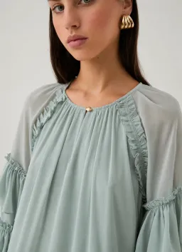 AJE MINA MINI DRESS GREEN 16 for rent on The Volte - image 5