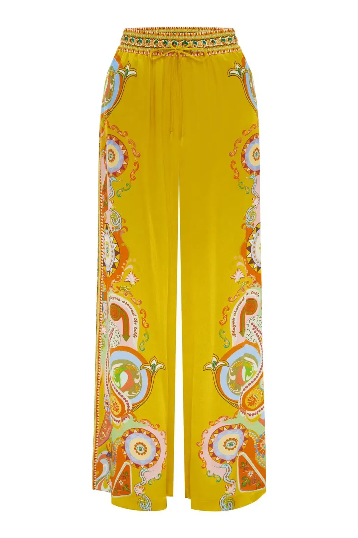 Alemais Pinball Silk Set - Shirt and Pants Yellow - Image 4