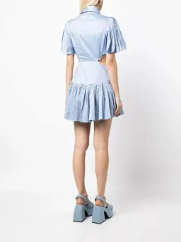 AJE MYTHOS PEARL WAIST MINI DRESS STEEL BLUE SIZE 6 for rent on The Volte - image 4