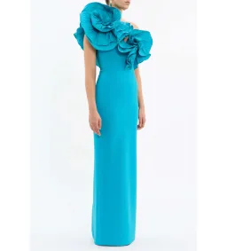 Rebecca Vallance Ella Gown in Blue Size AU12 for rent on The Volte - image 2