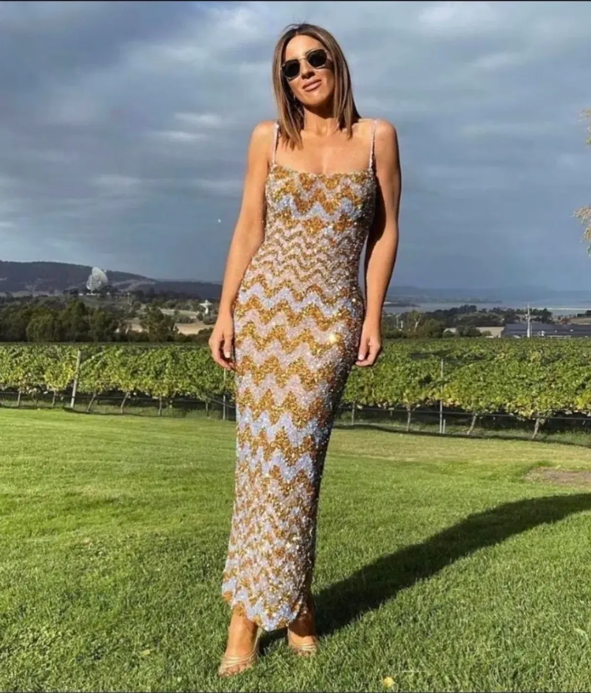 Rachel Gilbert Callum Gown Gold 2/AU10 - Image 7