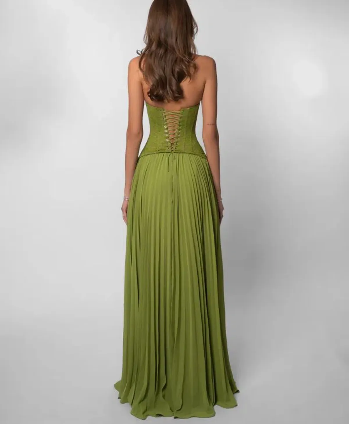 Fenity Gaia Dress in Green Size S/8 - Image 3
