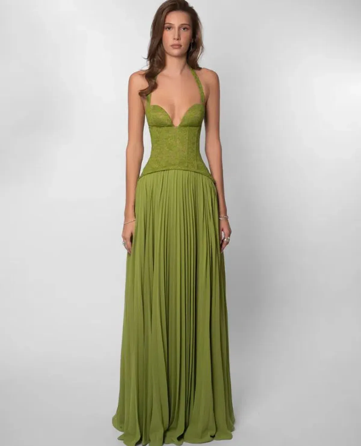 Fenity Gaia Dress in Green Size S/8 - Image 1