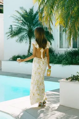 Sabo Skirt Archa Maxi Dress - Yellow - XS for rent on The Volte - image 2