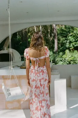 Sabo Skirt Archa Maxi Dress - Orange - XS for rent on The Volte - image 2