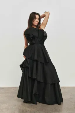 🖤 AJE Selestia Gown – Black – Size 12 AU - Formal Maxi Dress 🖤 for rent on The Volte - image 2