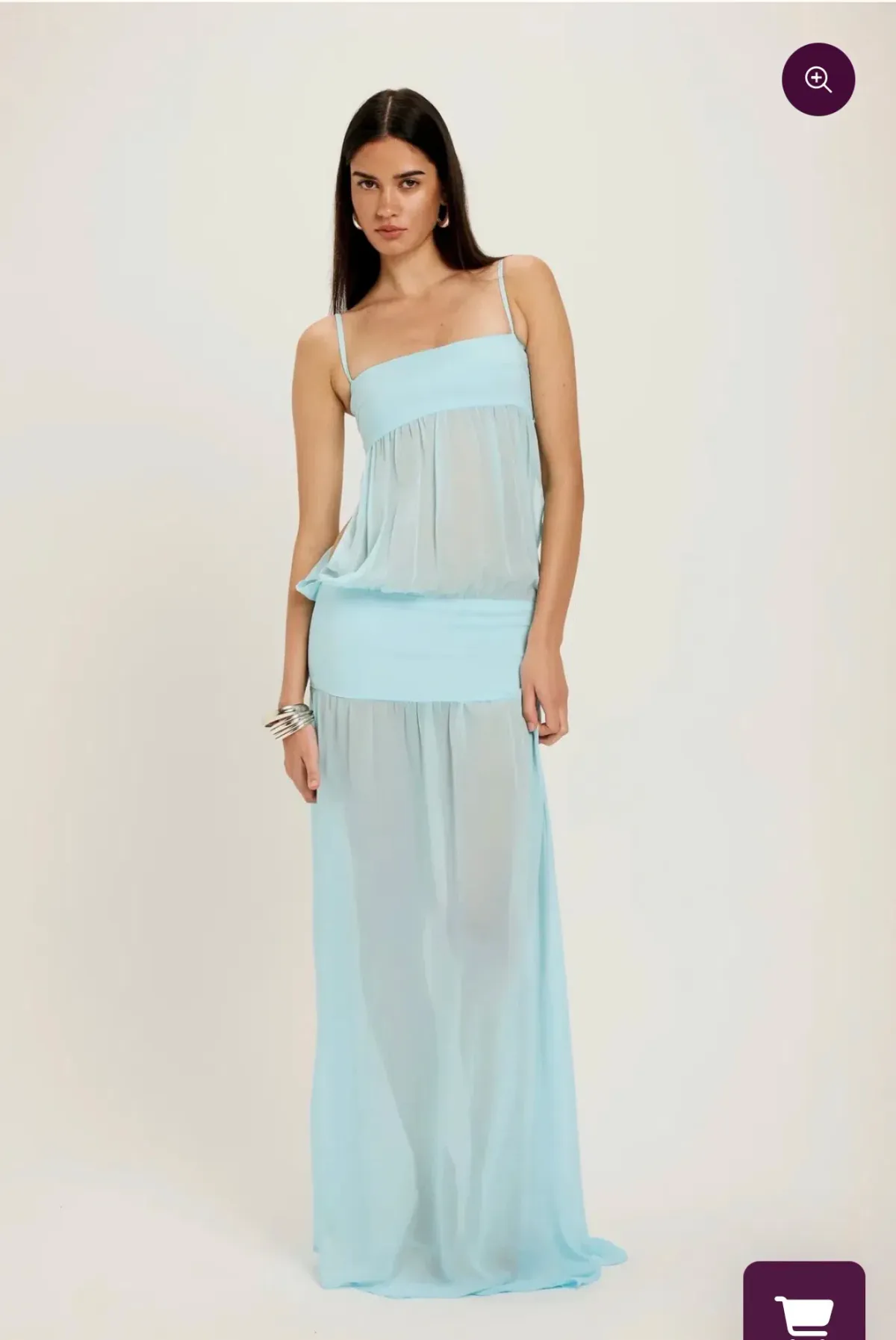 ANCE GRIA ROMEO GOWN IN AQUA BLUE - Image 2