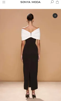 Sonya Moda Belluno dress black and white size L for rent on The Volte - image 2