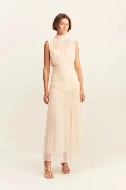 Shona Joy Clemence High Neck Midi Dress; size 10 for rent on The Volte - image 1
