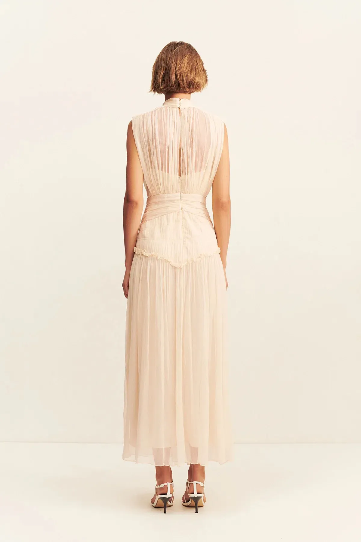Shona Joy Clemence High Neck Midi Dress; size 10 - Image 2