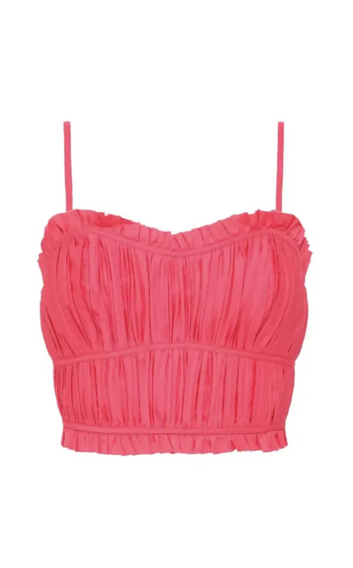 AJE 2-piece size 8 Pepper Ruched Bodice & Curve Midi Skirt Rouge Pink - Image 4