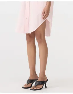 Bassike Crushed Cotton Sleeveless Dress Size 0 Soft Pink for rent on The Volte - image 3