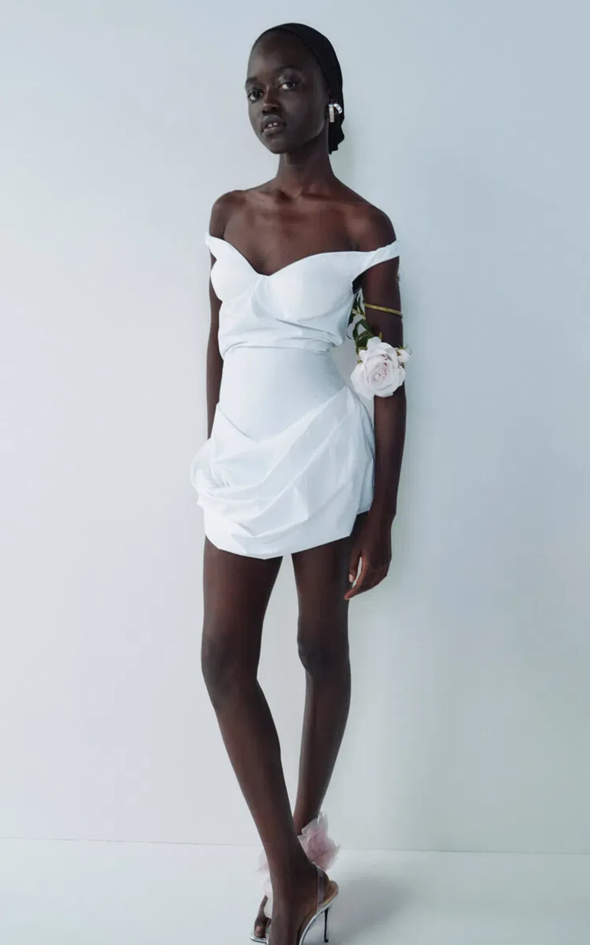 Magda Butrym Off Shoulder Dress Size 10 - Image 3