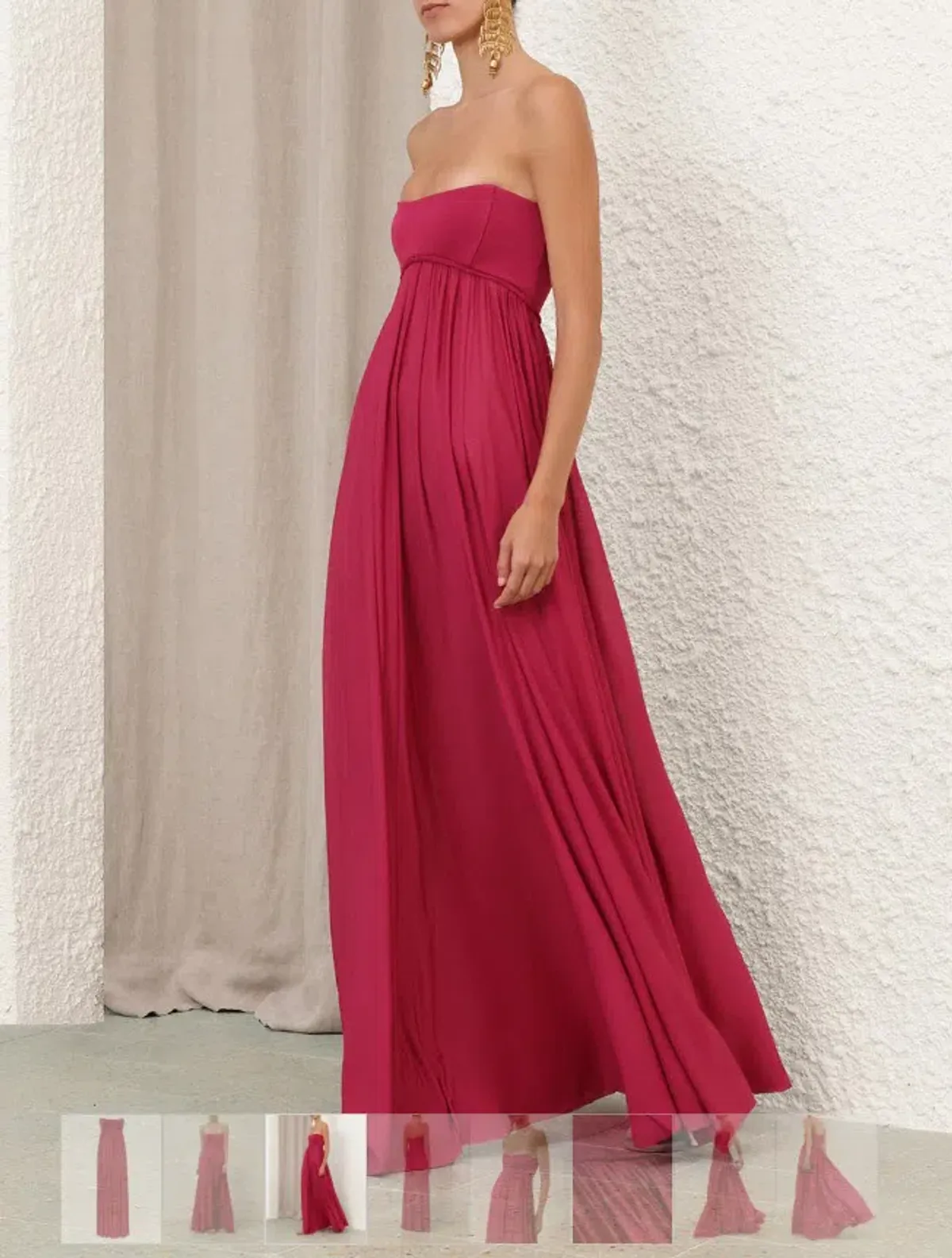 Zimmermann Luna Jersey Bandeau Gown Size 0 - Image 3