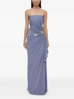 Christopher Esber Crystal Strapless Gown Size 8  for rent on The Volte - image 1