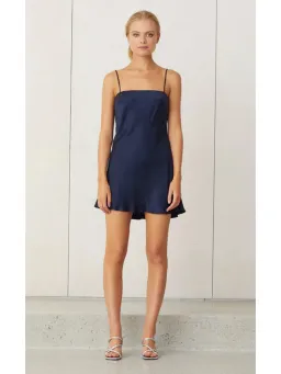 Bec & Bridge Classic Mini Slip Dress Navy Size AU 6 for rent on The Volte - image 1
