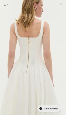 Aje Alani Gown in Ivory size 8  for rent on The Volte - image 3
