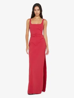 Bec & Bridge Dante Tuck Maxi Dress - Cherry Size 10 for rent on The Volte - image 1