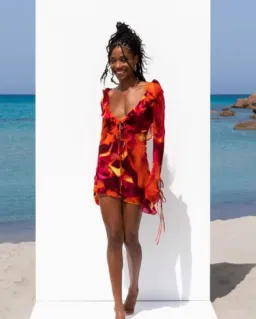 Rat and Boa Dali Mini Dress for rent on The Volte - image 1