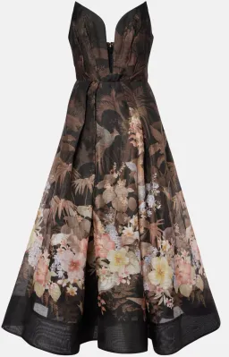Zimmermann Illuminate Draped linen and cotton midi dress for rent on The Volte - image 4