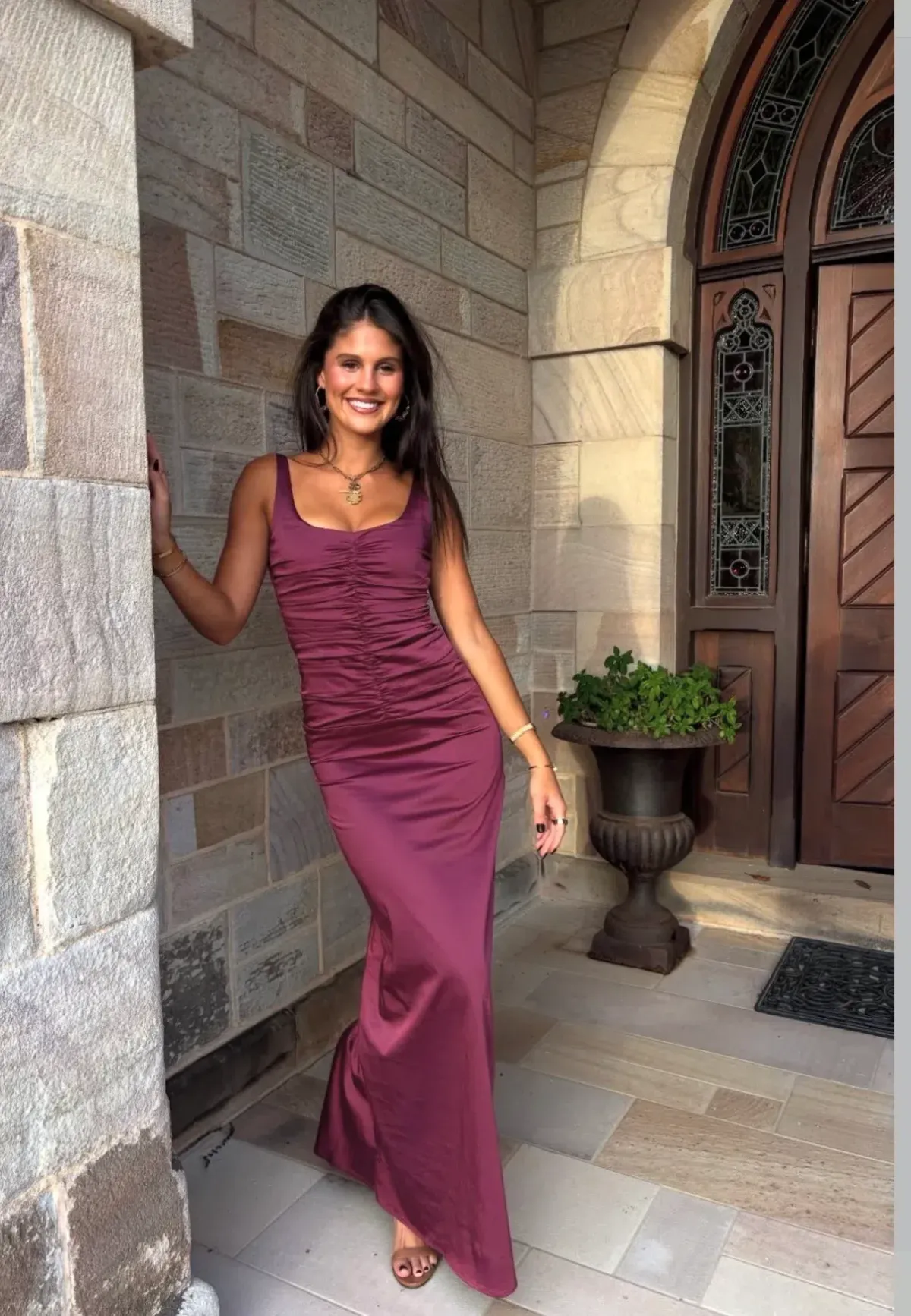 Ance Gria Atlein Gown - Plum - Image 1