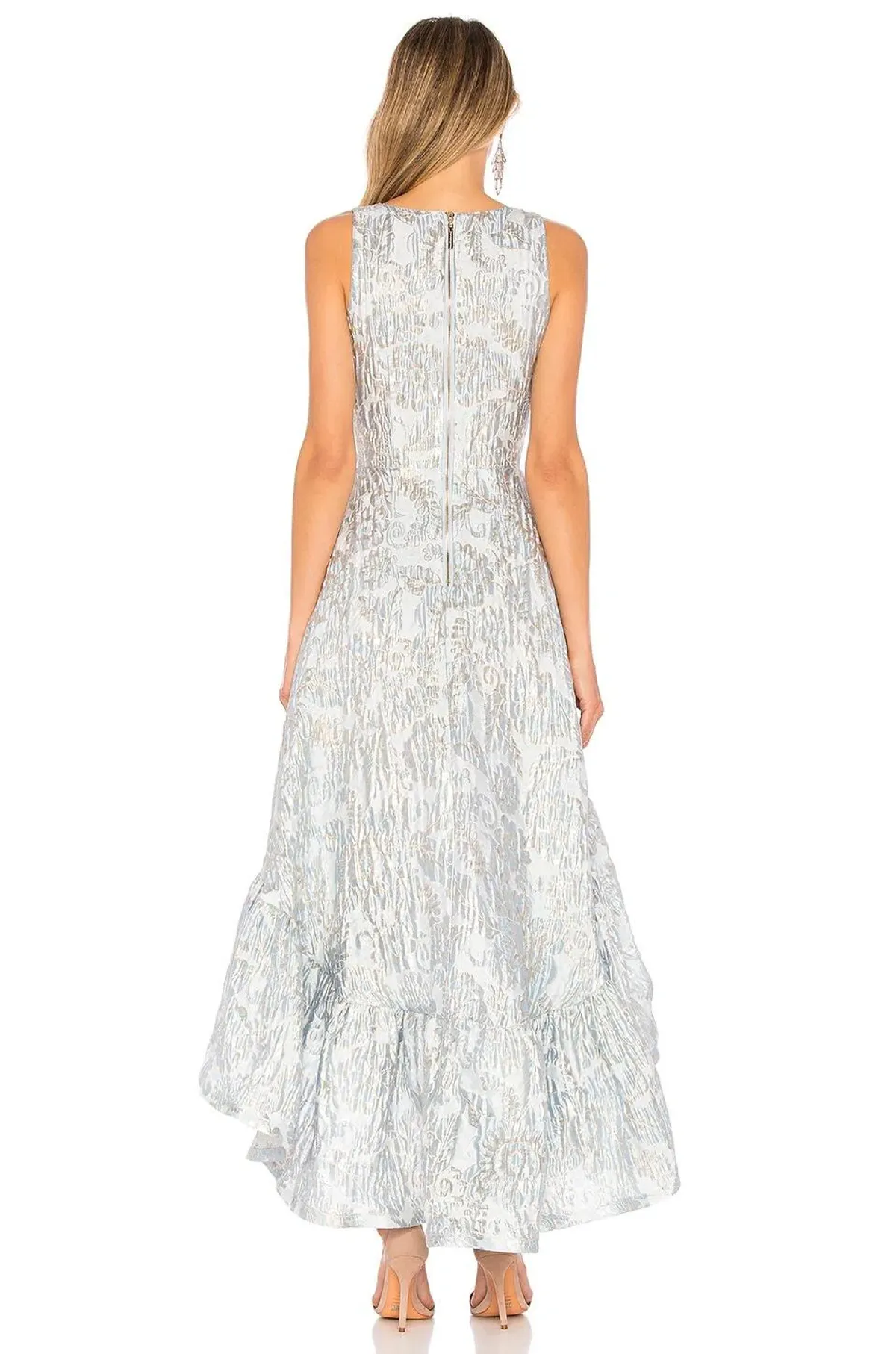 Bronx and Banco Fiona Gown Silvery Blue Size 10 - Image 3