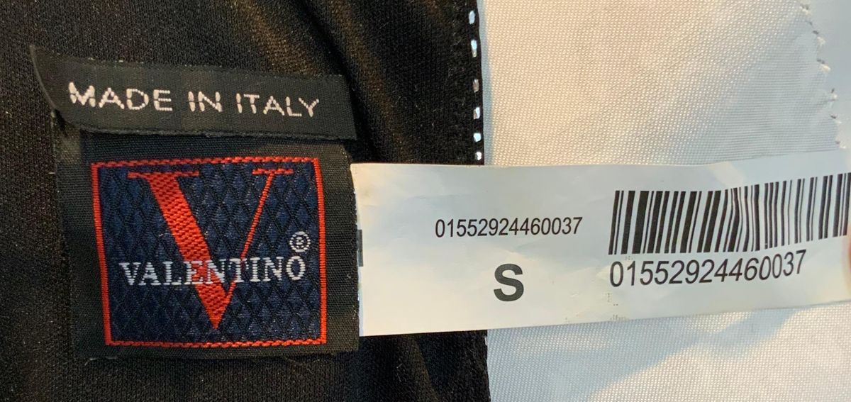 Valentino black and silver geometric mini dress - Image 3