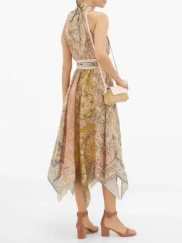 Zimmerman Freja Hanky Hem Long Dress Spliced Print Size 2/AU 12 for rent on The Volte - image 2