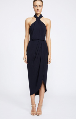 Shona Joy Core knot draped Dress 12 for rent on The Volte - image 1