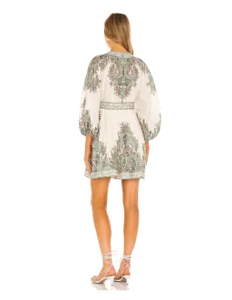 Zimmermann Brighton Paisley Mini Dress Print Size 10 for rent on The Volte - image 3