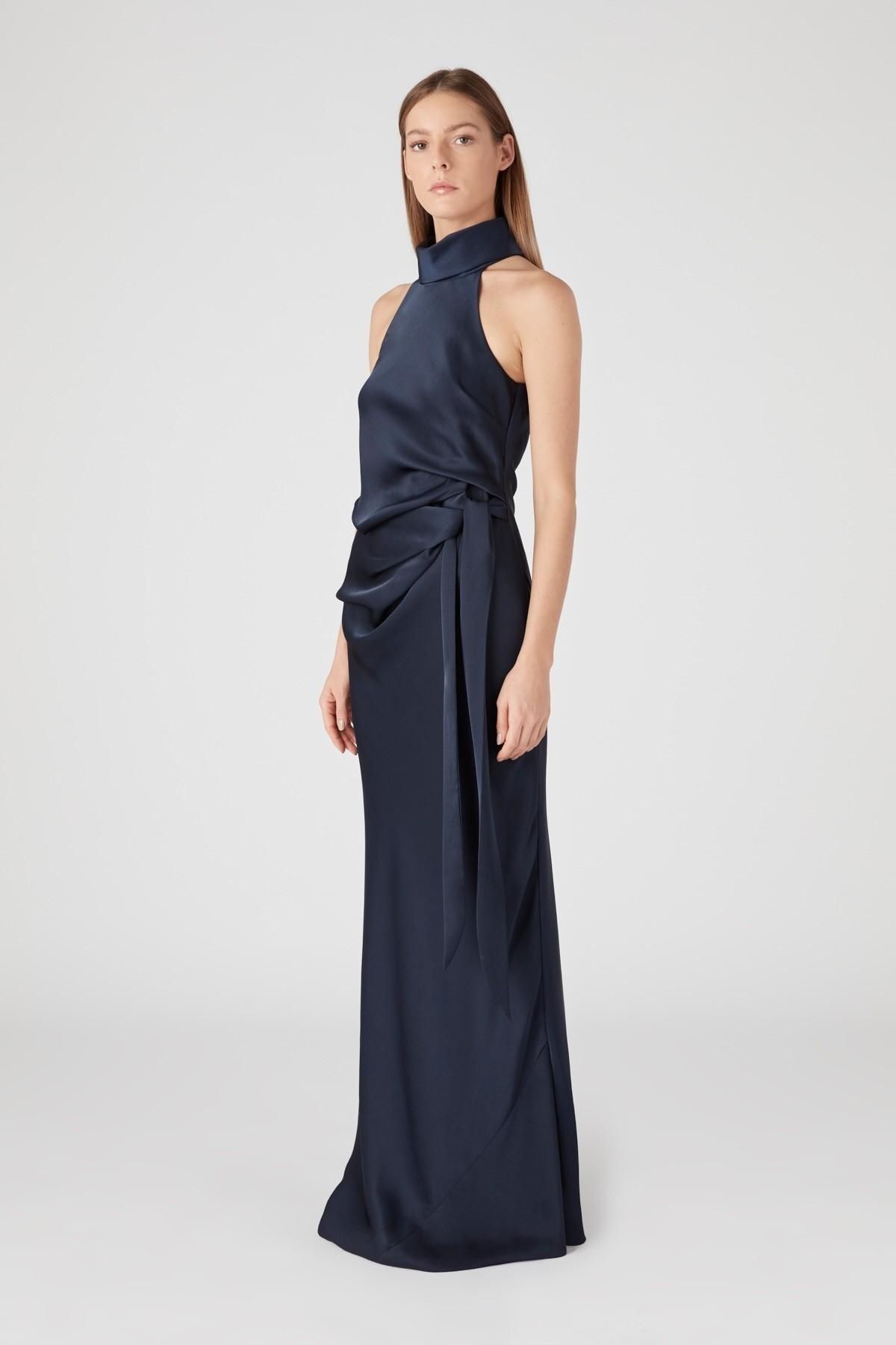Camilla and Marc Antonelli Gown Navy Size 8 - Image 3