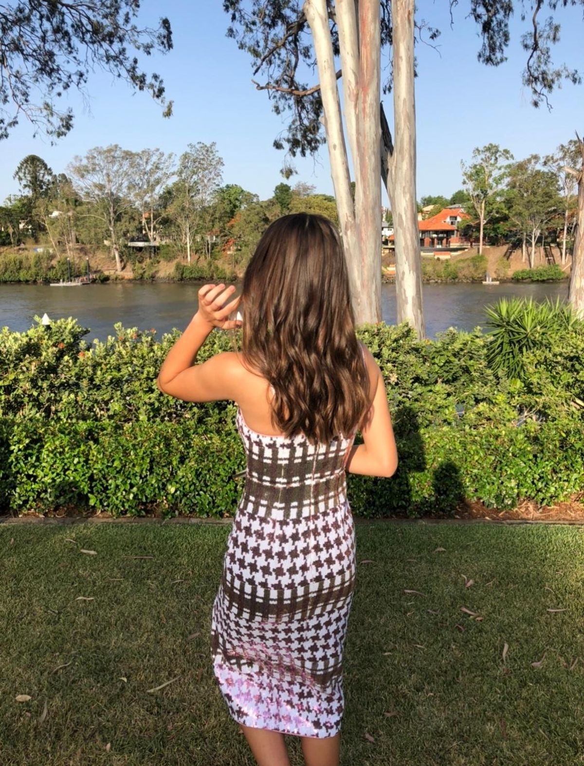 X by NBD Offred Midi Dress Sequin Size 8 - Image 4