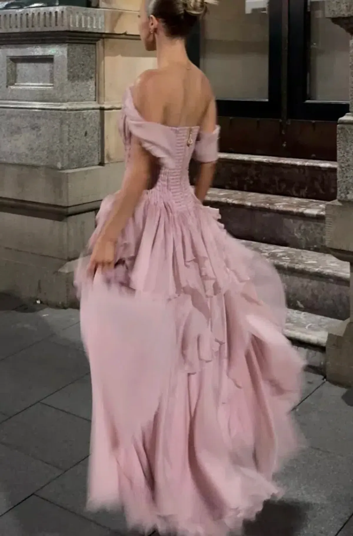 Nisha Gown | Fawn Pink - Size 4 - Image 3