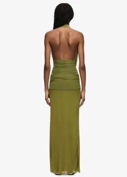 Bec and Bridge Cassis Drape Maxi in Fern Green Size 10 for rent on The Volte - image 3