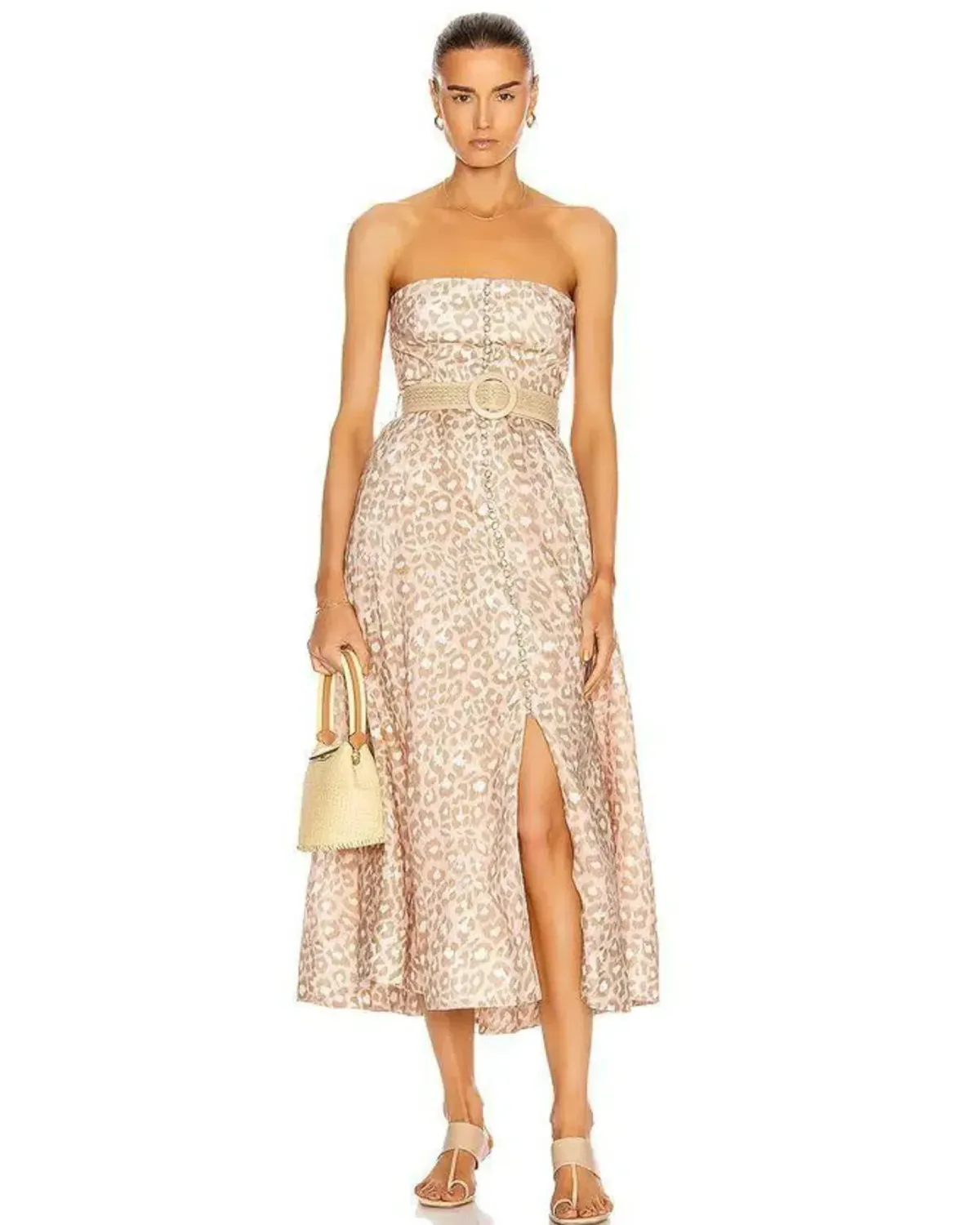 Zimmermann Carnaby Bustier Midi Dress Print Size 3 / AU 14 - Image 1